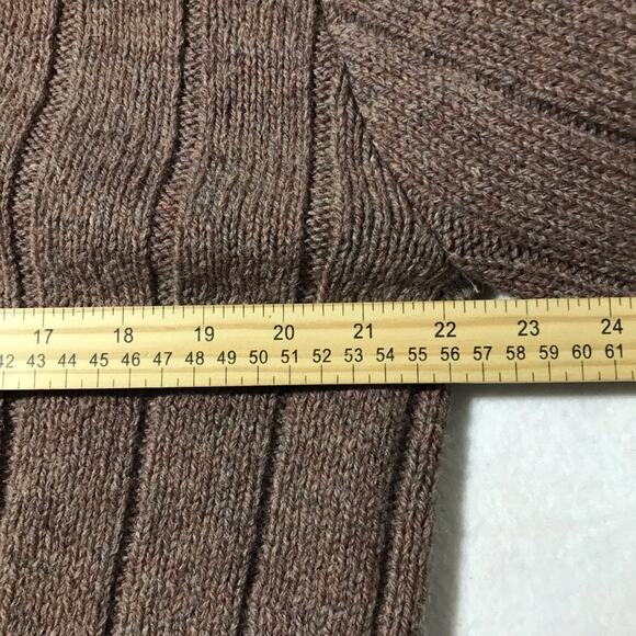 Northern Isles wool leather button up cardigan XL made in USA vintage unisex - Picture 5 of 10